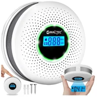 Alarmy - Czujnik CZADU tlenku węgla dymu LCD głośny ALARM D848 - miniaturka - grafika 1