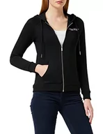 Bluzy damskie - Armani Exchange Damska bluza z kapturem skateboarding, czarny, XS - miniaturka - grafika 1