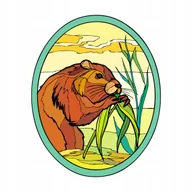 Pasmanteria - Naprasowanka Bóbr Termo Naklejeka Na Odzież 7 - miniaturka - grafika 1