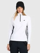 Bielizna sportowa damska - 4F Bielizna termiczna ocieplana (góra) damska - biała L - miniaturka - grafika 1