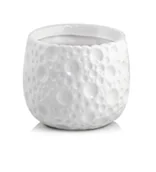 Donice - Biała Osłonka Ceramiczna - Pękata 18X15 Cm - miniaturka - grafika 1