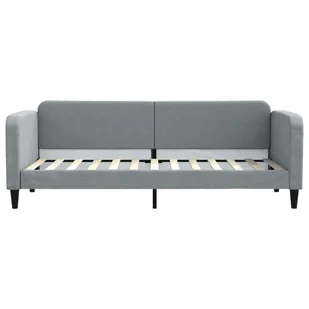Sofa z materacem do spania, jasnoszara, 80x200 cm, tkanina Lumarko! - Łóżka - miniaturka - grafika 5