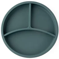 Miseczki i talerzyki dla dzieci - ECORASCALS Miseczka trójdzielna silikonowa TEAL z przyssawką - miniaturka - grafika 1