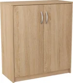 Komody - Komoda Szafka 2d Dąb Sonoma Dwudrzwiowa Z Półką - miniaturka - grafika 1