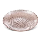 Tace i patery - Patera Dekoracyjna Szklana Bena 28X4 Jasnoróżowa - miniaturka - grafika 1
