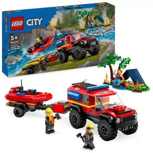 LEGO 60412 City Terenowy wóz strażacki z łodzią ratunkową - Klocki - miniaturka - grafika 1