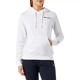 Champion Damska bluza z kapturem Legacy American Classics Powerblend Terry z małym logo, biała, XL - Bluzy damskie - miniaturka - grafika 1