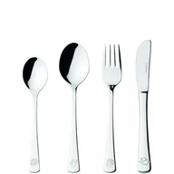 Sztućce dla dzieci - Zestaw 4cz sztućców dla dzieci krokodyl,lew,słoń bambini - leonardo - miniaturka - grafika 1