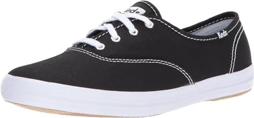Keds Damskie tenisówki Champion Canvas, czarne płótno, 11 UK Narrow
