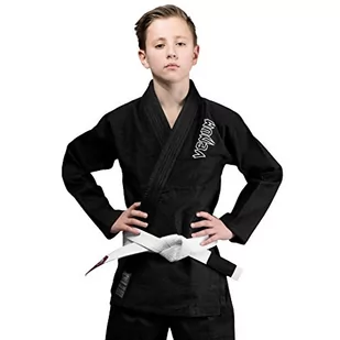 Venum Dziecięcy kombinezon Kimoni Bjj Jiu Jitsu, czarny, rozmiar C3 (rozmiar podręcznika: XL) - Kimona, stroje i obuwie - miniaturka - grafika 1