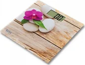 Wagi łazienkowe - Waga łazienkowa TM Electron Zen Brązowy Slim - miniaturka - grafika 1