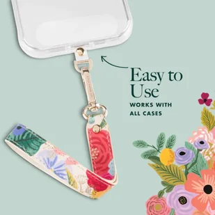 Rifle Paper Phone Wristlet - Uniwersalna smyczka do telefonu (Garden Party Blush) - Pozostałe akcesoria do telefonów - miniaturka - grafika 6