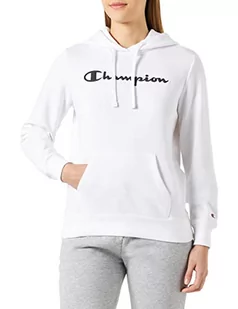 Champion Damska bluza z kapturem Legacy American Classics Powerblend Terry Logo, biały, M - Bluzy damskie - miniaturka - grafika 1