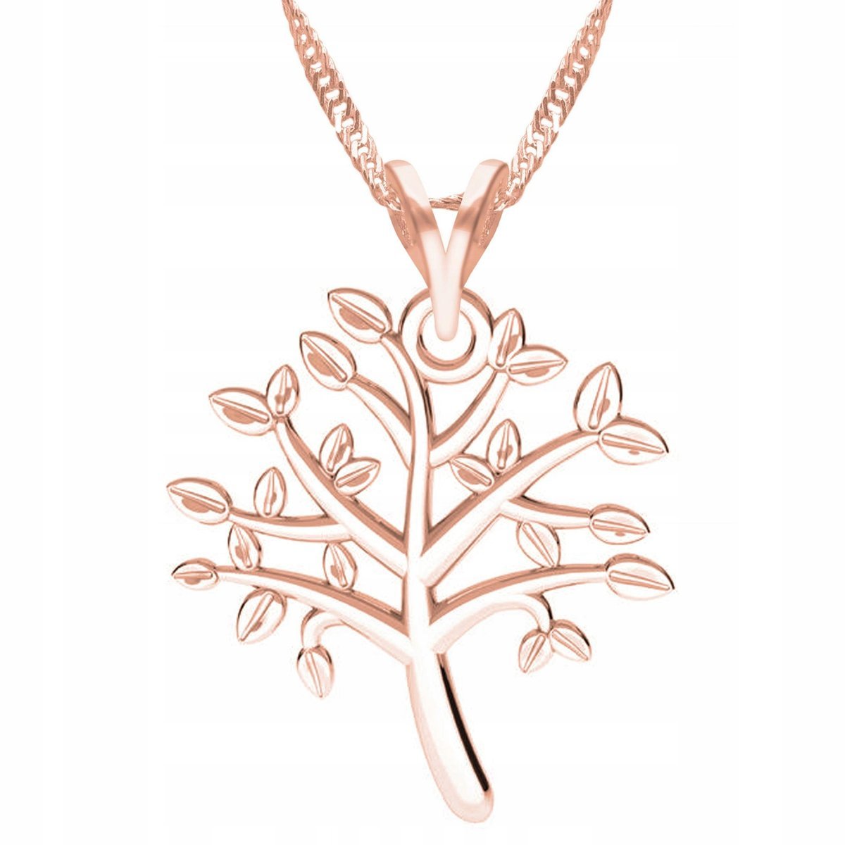 Naszyjnik Pozłacany z Drzewem Życia Drzewko Życie Tree Drzewo SREBRO 925