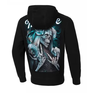 Bluza z kapturem Pit Bull Seria Regular Santa Muerte '24 - Czarna XXL - Odzież taktyczna i umundurowanie - miniaturka - grafika 1
