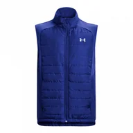 Kamizelki męskie - Męski bezrękawnik do biegania Under Armour Launch Pro Insulated Vest - niebieski - miniaturka - grafika 1