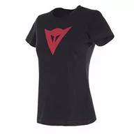 Koszulki męskie - Dainese Dainese Speed Demon Lady T-Shirt Black/Red M - miniaturka - grafika 1