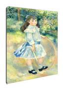 Obrazy i zdjęcia na płótnie - Girl with a Hoop, Auguste Renoir - obraz na płótnie Wymiar do wyboru: 20x30 cm - miniaturka - grafika 1