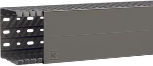 Hager polo Korytko grzebieniowe BA7A 100x100 szary kamień BA7A100100 /2m/ BA7A100100 - Kanały kablowe - miniaturka - grafika 1