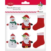 Ozdoby bożonarodzeniowe - Klamerki dekoracyjne świąteczne Boże Narodzenie 6 sztuk Titanum - miniaturka - grafika 1