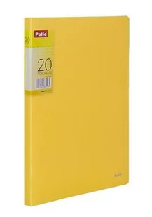 Teczka A4 Z 20 Koszulkami Clear Book Prążki Patio Żółty - Pozostałe akcesoria dla plastyków - miniaturka - grafika 1