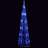 Oświetlenie świąteczne - vidaXL vidaXL Stożek dekoracyjny, akrylowy, niebieski, LED, 60 cm - miniaturka - grafika 1