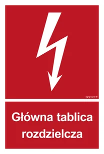 BC010 GŁÓWNA TABLICA ROZDZIELCZA, FN - FOLIA SAMOPRZYLEPNA; (100X148MM) - Systemy ekspozycyjne i znaki informacyjne - miniaturka - grafika 1