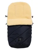 Akcesoria do wózków - Kaiser Naturfellprodukte Śpiworek wełniany "Polar" w kolorze granatowym - 85 x 43 cm - miniaturka - grafika 1