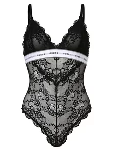 GUESS - Damskie body, czarny - Body - miniaturka - grafika 1