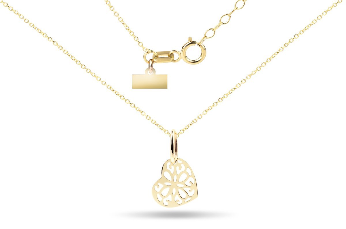 CELEBRYTKA ZŁOTY NASZYJNIK GWIAZD AŻUROWA 585