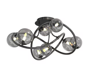 Wofi 9014-805 - LED Żyrandol natynkowy NANCY 8xG9/3,5W/230V czarny chrom - Lampy sufitowe - miniaturka - grafika 1