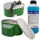 Myjki ultradźwiękowe - Krzymark Sterylizator 600 ML Myjka Ultradźwiękowa Do Stali Biżuterii Płyn Do Mycia - miniaturka - grafika 1