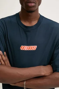 Vans t-shirt bawełniany męski kolor granatowy z nadrukiem VN000HFZNVY1 - Koszulki męskie - miniaturka - grafika 1
