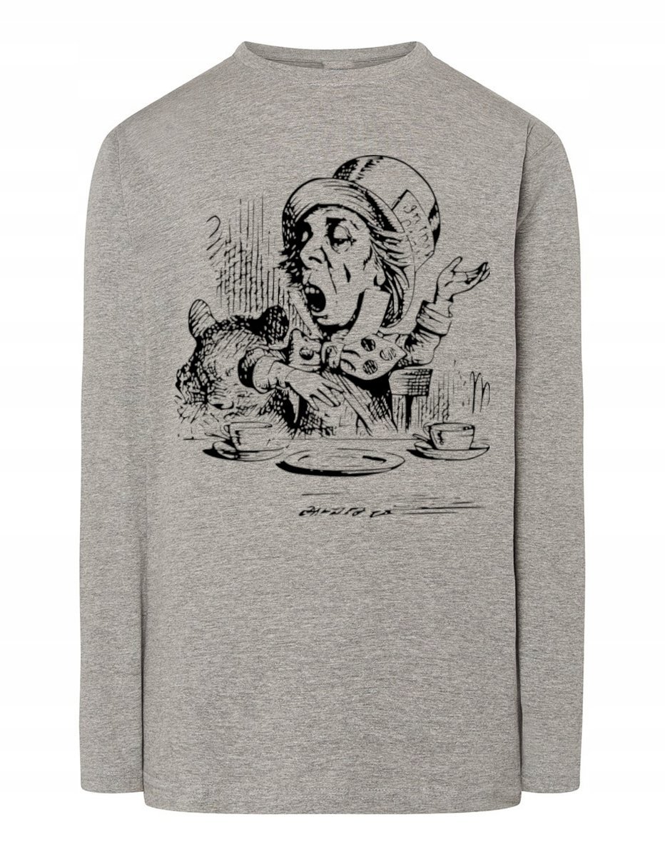 Longsleeve męski nadruk art work KAPELUSZNIK r.XL