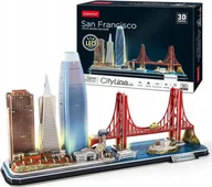 Puzzle - Puzzle 3D CityLine LED San Francisco Zestaw Prezent - miniaturka - grafika 1