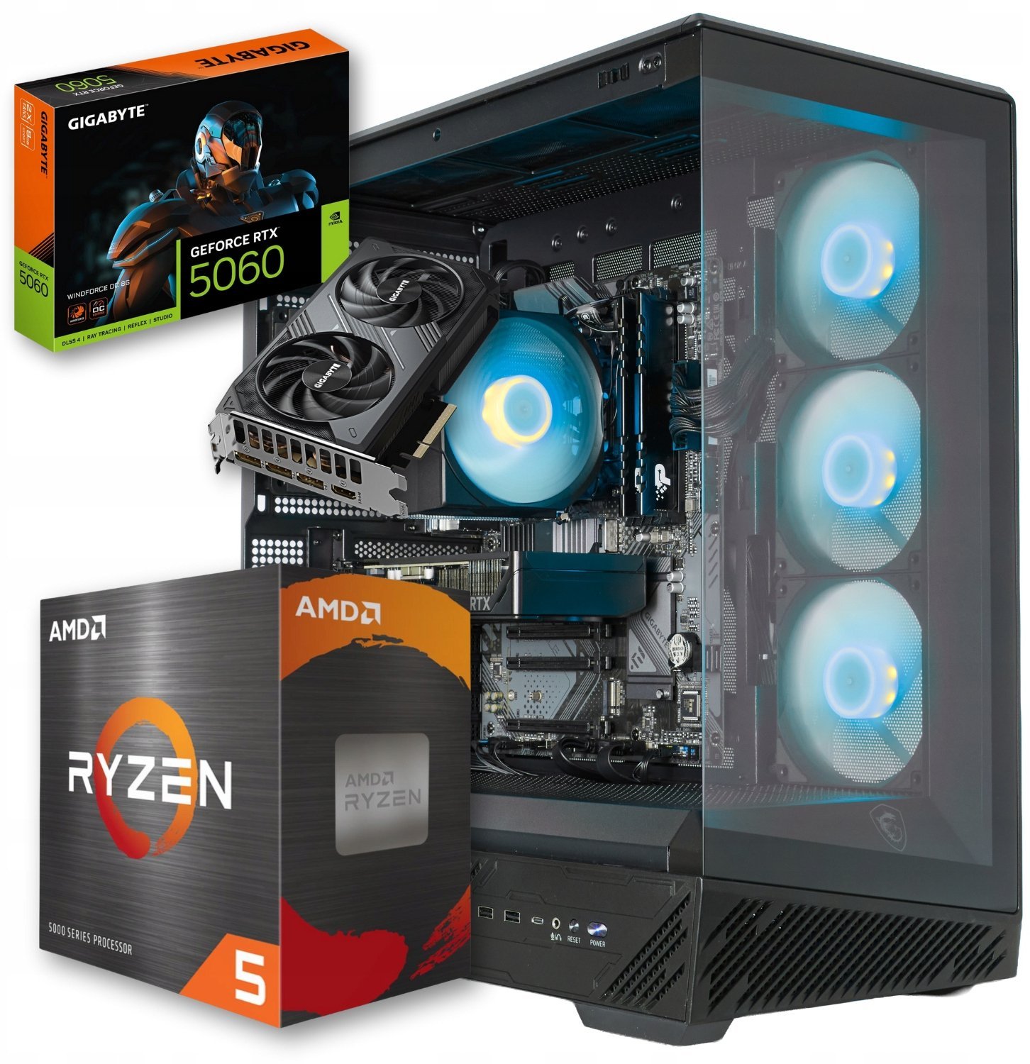 Komputer Better Side of Gaming Striker V20 AMD Ryzen 5 NVIDIA GeForce RTX 5060 16GB DDR4 512GB SSD Windows 11 18281971962