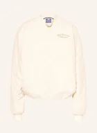 Kurtki damskie - New Balance Bluzon Oversize Linear Heritage weiss - miniaturka - grafika 1