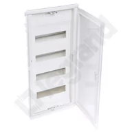 Pozostałe akcesoria sieciowe - Rozdzielnica podtynkowa RWN z drzwiczkami izolacyjnymi białymi i listwą N+PE 4x12 modułowa (48 modułowa) - miniaturka - grafika 1