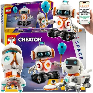 LEGO CREATOR 3w1 PREZENT DLA DZIECKA - KOSMICZNY ROBOT PIES RAKIETA 31164 - LEGO PREZENT + EBOOK-1 - Roboty dla dzieci - miniaturka - grafika 1