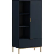 Regały - Regał R70 PL-05 Pula GIB Meble Granat - miniaturka - grafika 1