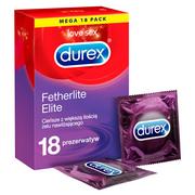 Prezerwatywy - Durex Fetherlite Elite ultracienkie dodatkowo nawilżane prezerwatywy 18 szt. 5052197018875 - miniaturka - grafika 1