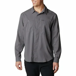 Męska koszula z długim rękawem Columbia Silver Ridge Utility Lite Long Sleeve city grey - L - Koszule męskie - miniaturka - grafika 1
