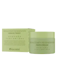 Kremy do twarzy - Nacomi Rich &amp; Comfy Regeneration krem do twarzy Avocado 40ml - miniaturka - grafika 1