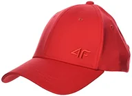 Czapki damskie - 4F H4L20-CAD005-62S Czapka Damska Z Daszkiem, Czerwony H4L20-CAD005-62S - miniaturka - grafika 1