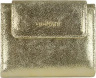 Portfele - Giovani Mały portfel damski skórzany złoty marki giovani - miniaturka - grafika 1