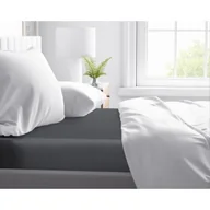 Prześcieradła - Prześcieradło, Primaviera Delux, bawełna satynowa, 180x220 cm, antracytowy - miniaturka - grafika 1