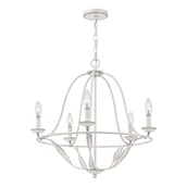 Lampy sufitowe - Bradbury żyrandol biały QZ-BRADBURY5-AWH Quoizel - miniaturka - grafika 1