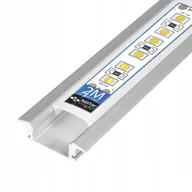 Akcesoria do oświetlenia - profil Led aluminiowy Taśmy Z Kloszem 2m wpuszczany anodowany klosz - miniaturka - grafika 1