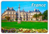 Magnesy - FRANCJA - Ogród Luksemburski - Park miejski - Magnes na lodówkę - miniaturka - grafika 1