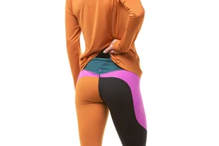 RONHILL Legginsy biegowe damskie TECH CROP TIGHT deep lagoon/thistle - Spodnie sportowe damskie - miniaturka - grafika 8